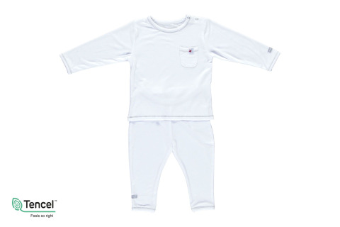 Pyjama Tencel (12-18m) - White